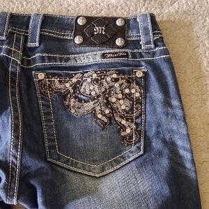 Miss Me Women's Denim Jeans with Embellished Pocket